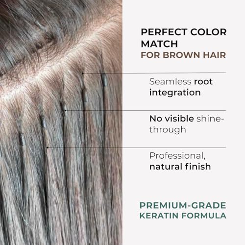 Keratin Beads for Hair Extensions & Re-Tipping - Italian Formula, 1.8 Oz Brown & Clear Variation