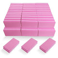 HomeyEra 60-Pack Pink Nail Buffers Double Sided 100/180 Grit for Manicure & Nail Prep