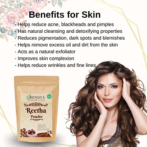 Reetha Powder for All Hair Types - 100g Natural Soapnut