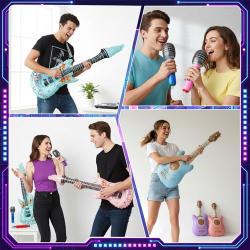 Duraaamo Kpop Disco Inflatable Party Props Set - 19 Pcs