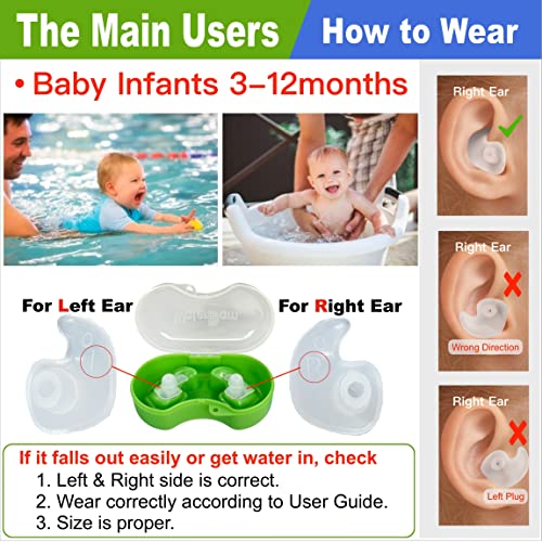 WaterDam Swimming Ear Plugs Great Waterproof Ultra Comfy Earplugs Prevent Swimmer's Ear