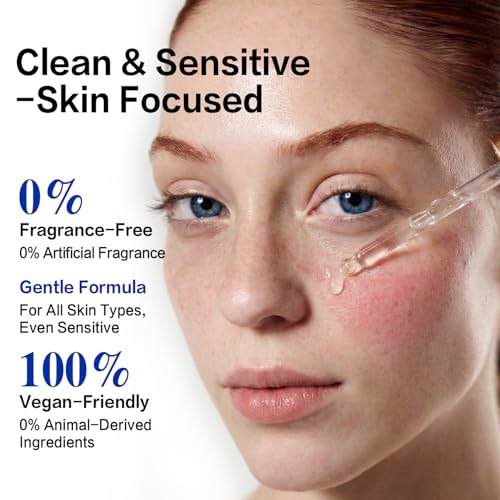 Soothing Collagen Serum for Face, Repair And Moisturize Skin, Anti Aging Face Serum for Women With Panthenol, Gentiana Scabra Root Extract, 1.01 FL OZ