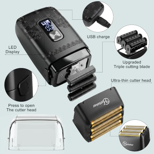Hatteker Professional Hair Clipper & Foil Shaver Kit