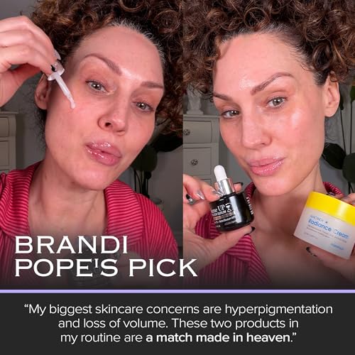 Mature Skin Night Routine| Brightening Balm-to-Oil Face Cleanser for Makeup Removal & Even Tone | 5% Volufiline Plumping Serum for Fine Lines, Un