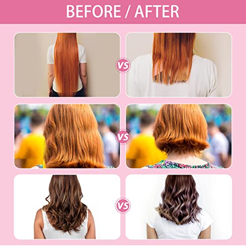 DIY Hair Cutting Kit - Stainless Steel Scissors, Split Ends Trimmer & Clips