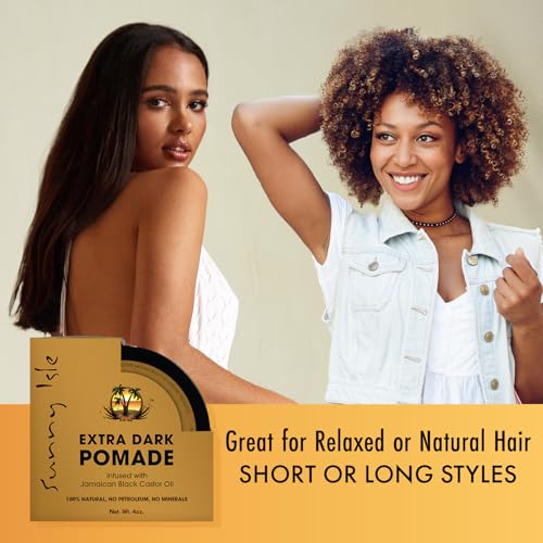 Extra Dark Jamaican Black Castor Oil Pomade - 4 oz for Hair Moisturizing