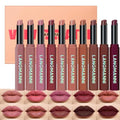 Jolilab 12-Color Velvet Matte Lipstick Set – Nude & Rich Shades