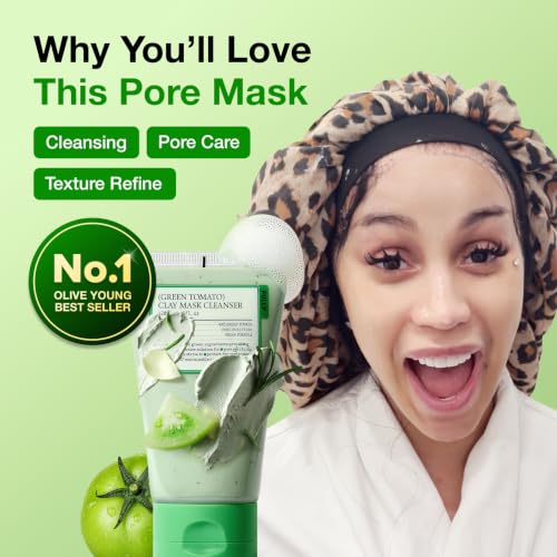 FULLY Green Tomato Clay Mask Cleanser | 2-Minute Pore Detox
