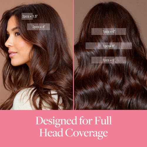 GOO GOO Tape in Hair Extensions Human Hair, 4/27/4 Balayage Chocolate Brown to Caramel Blonde, 8"/6"/4"/1.5" Wide Tape, 18inch 7pcs 110g, Tape Weft Hair Extensions, Real Human Hair, Seamless Tape in