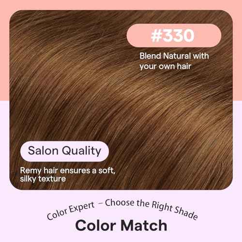 Full Shine Orange Clip in Hair Extensions Real Human Hair, Copper Extensions for Women Real Hair, 18 Inch Remy Double Weft Hair Extensions Clip ins for Thick Hair, 18inch 7 Pcs 120G