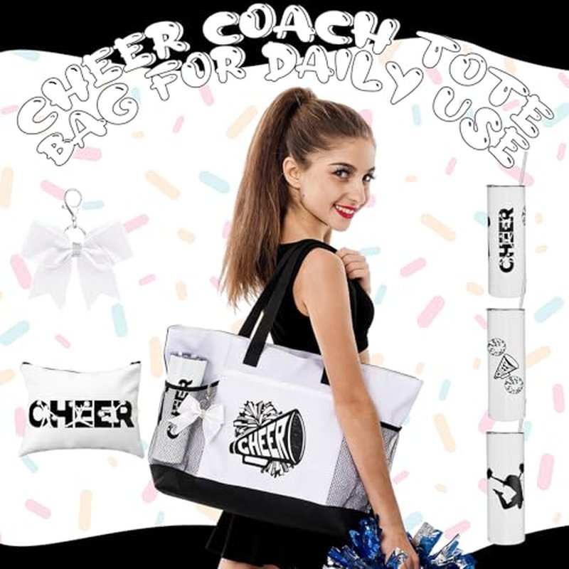 Cheerleader Gifts Set - Tote Bag, Tumbler & Accessories
