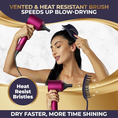 BEAUXSOI Vented Blow Dry Brush for All Hair Types