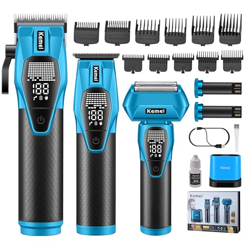 KEMEI 8559 Professional Hair Clippers Set with LED Display