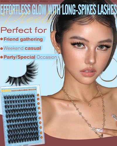 Wispy Lash Clusters 14-22mm D-Curly Volume Eyelashes