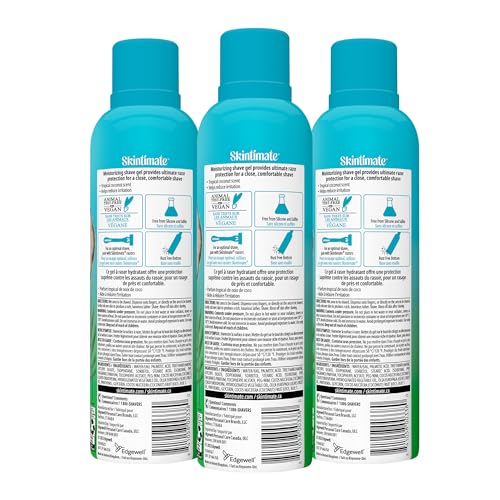 Skintimate Coconut Delight Shave Gel for Women, 3 Pack | Shaving