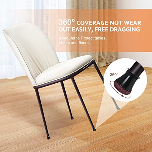 2023 New Chair Leg Floor Protectors for Hardwood Floors Felt Furniture Pads Silicone Caps Non Slip Reduce Noise Round Medium 16 Pack Black Round Small Fit 1/2" ~ 3/4" (14~19mm)