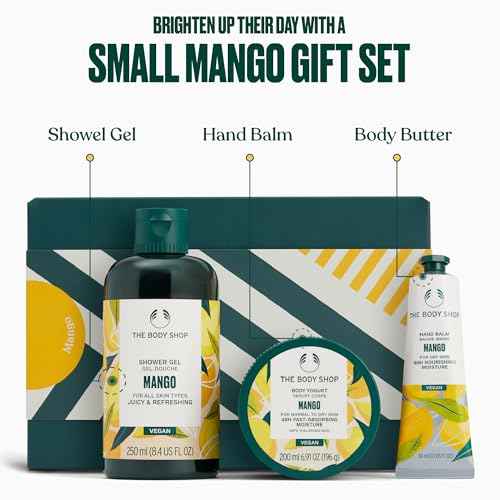 The Body Shop Mango Gift Set - 3 Piece Set, Includes Shower Gel, Body Yogurt, Hand Balm, Vegan