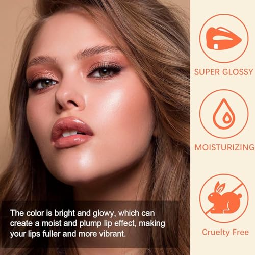 6-Piece Roll On Lip Gloss Set - Fruity Flavors