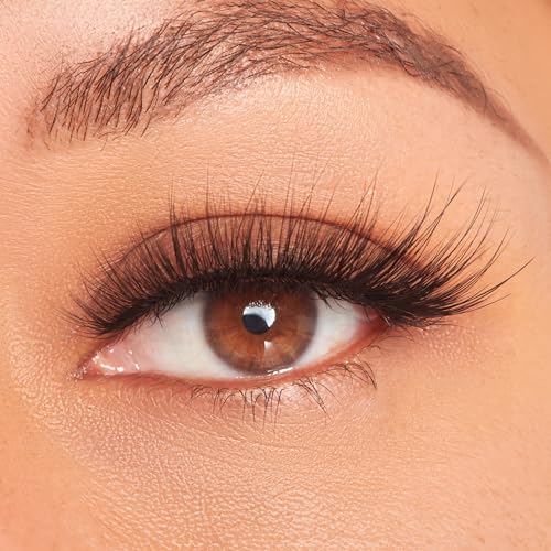 KISS Lash Couture Faux Mink Collection False Eyelashes, ¡®Gala¡¯, 12mm, Easy to Apply, Reusable, Vegan & Cruelty free, No Damage To Natural Lashes, 1 Pair Strip Lashes