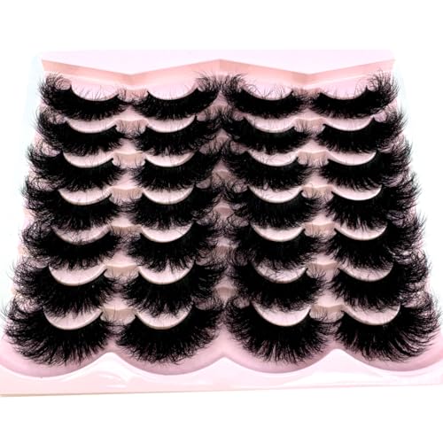 14 Pairs 25mm 3D Mink Lashes - Dramatic Volume