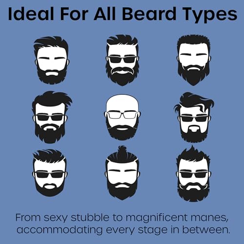The Man Silicone Beard Scrubber for Men - Beard Cleansing Brush & Exfoliator for Men, Removes Beardruff & Deep Cleans, Beard Washing Brush & Growth Accessories (1 Pack)