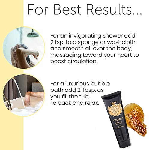 Perlier ? Imperial Honey Bath & Shower Cream, 8.4 oz / 13.5 oz / 16.9 oz, Rejuvenating Cleanser with Black Bee Honey, Nourishing Satin-Smooth Finish, Natural Essential Oils, Luxurious Foaming Formula