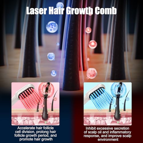 Laser Hair Growth Comb with Red Light Therapy