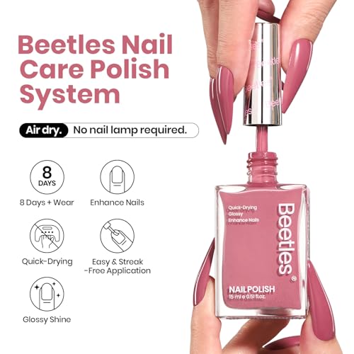 Beetles Pink Nail Polish Dusty Rose Ridge Filler 15ML