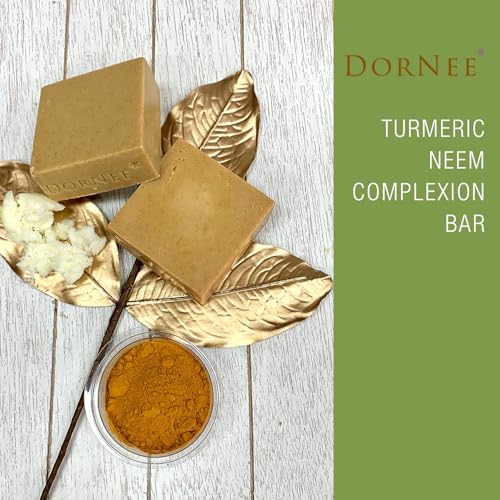DorNee¡¯ Turmeric Neem Complexion Bar Soap Large 5.8oz, Face Cleanser, Natural, Great for Sensitive Skin