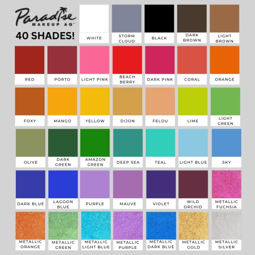 Mehron Paradise AQ Black Water-Activated Face & Body Paint