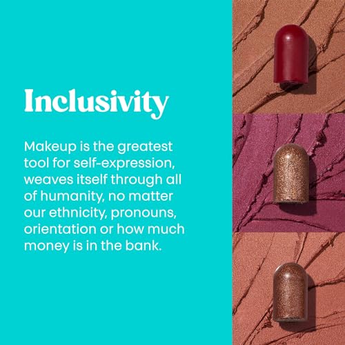 Thread Beauty Blend It Multi-Stick, Creamy, Buildable Color and Highlighter for Eyes, Cheeks, and Face, Fearless - Plum Shimmer