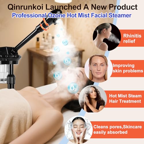 Professional Facial Steamer with Ozone & Timer on Wheels