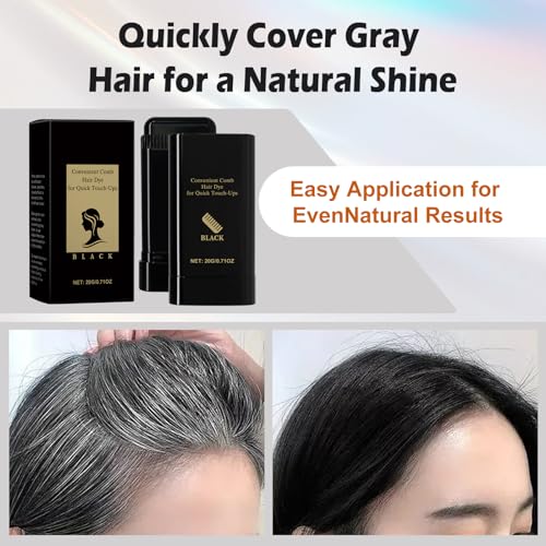 Hair Dye Comb Stick for Gray & White Hair - 2-Pack