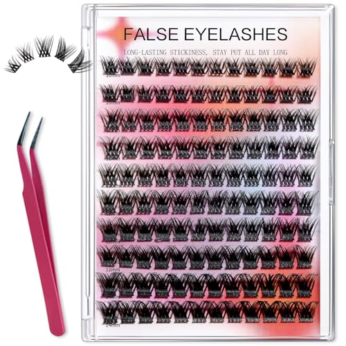 Lash Clusters Eyelash Extensions Kit 120Pcs DIY Beginner