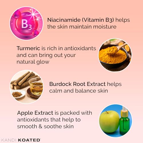Kandi Koated Age-Renewal Foaming Facial Cleanser ? Plant-Based Face Wash with B3, Turmeric & Rose Hip ? Hydrating, Radiance-Boosting, Vegan, Small Batch ? 3.4 fl oz