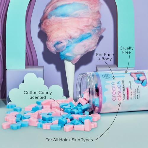 Sliick Hard Wax Beads for Hair Removal, Dream Clouds - DIY At-Home Wax Beads for Face, Body & Sensitive Skin, No-Strip Formula, 16 oz