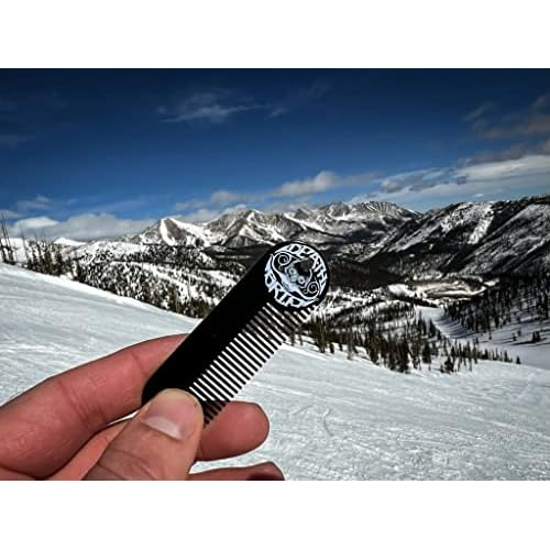 The Vintage Beard Company Death Grip Extra Strong Hold Mustache Wax and Death Grip Mustache Keychain Comb Set