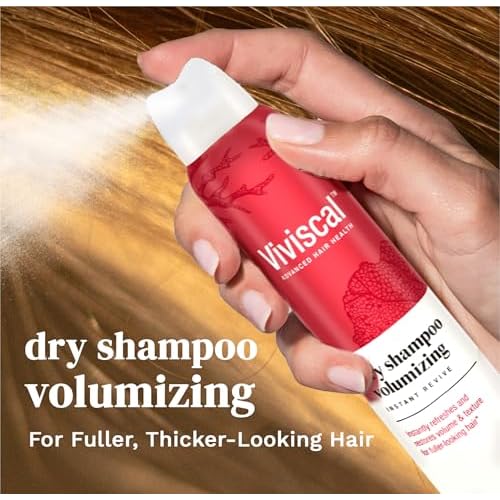 Viviscal Volumizing Dry Shampoo, Refresh Hair and Absorb Oil Between Washes, Waterless Shampoo for Added Hair Texture and Body, 150ml