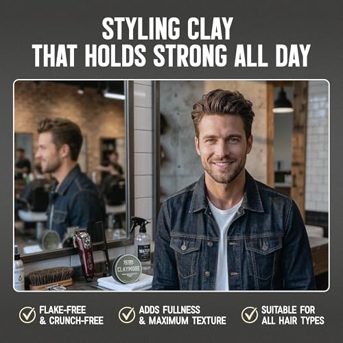 Victory Claymore Strong Hold Matte Clay Pomade for Men 3.1oz