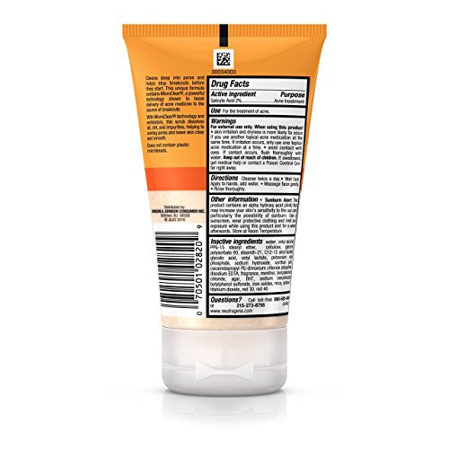 Neutrogena, Oil-Free Acne Wash Daily Scrub, 4.2 oz