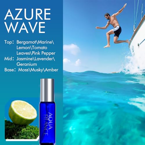 AQUA BLANCE Men's Body Spray Travel Set, 3-Pack 2.1 Oz