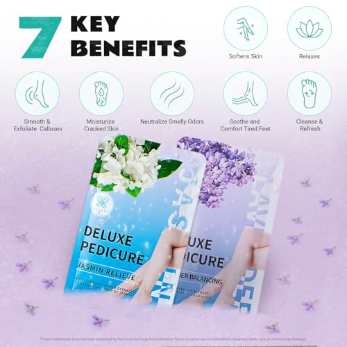 LUIFAC Epsom Salt Foot Soak Variety Pack - 12 Travel Packets (14.8 oz)