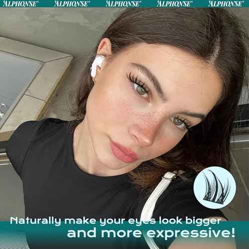 Manga Lash Clusters Kit Wispy Eyelash Clusters Spiky Lash Extension Kit 10-14mm Cluster Eyelash Extensions Anime Eyelashes Clusters C Curly Individual lashes with Bond and Seal, Tweezers by ALPHONSE