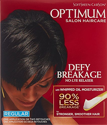 SoftSheen-Carson Optimum Salon Haircare Optimum Care Defy Breakage No-Lye Relaxer, Regular Strength for Normal Hair Textures, Optimum Salon Haircare, Hair Relaxer with Coconut Oil