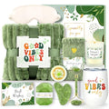 Self-Care Gift Basket for Women with Blanket & Spa Items