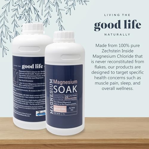 Pure Zechstein Magnesium Chloride Liquid Bath & Foot Soak - 32 oz