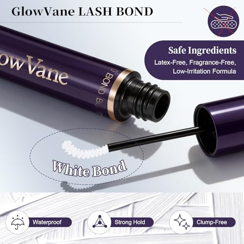 GlowVane Lash Bond and Seal - Waterproof Lash Glue for Clusters