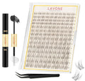 LAVONE Lash Clusters Kit D Curl 8-18mm 140Pcs Waterproof Individual Lashes - Variation THIS listing