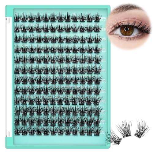 Bodermincer Eyelashes Clusters 10-12-14mm Mixed/12-14-16mm Mixed/14-16-18mm Mixed/16-18-20mm Mixed Nature D Curl False Lashes Cluster Eyelashes (10-12-14mm Mixed)