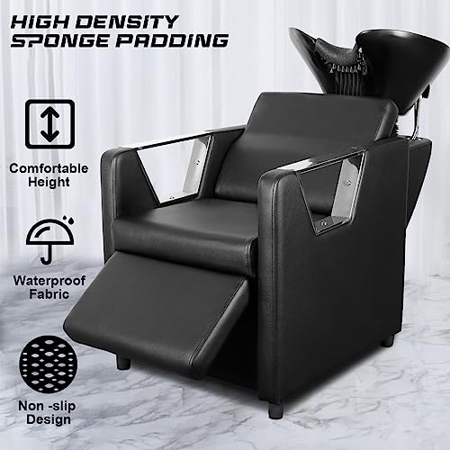 Polar Aurora Backwash Shampoo Chair with Adjustable Bowl